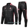 Chaqueta De Entrenamiento Trajes Real Madrid 2022-23 Roja Negra - Niño